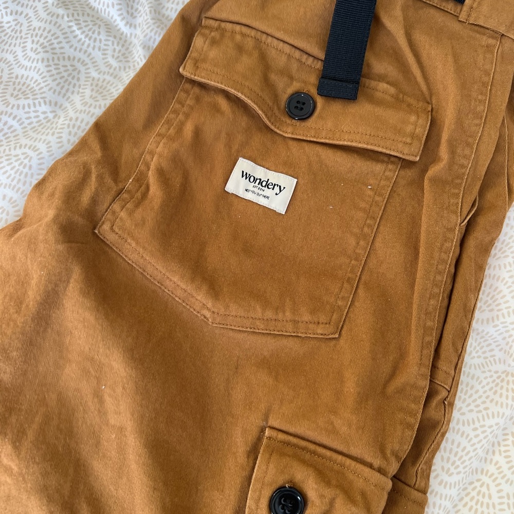 Wondery active gear cargo pants burnt orange